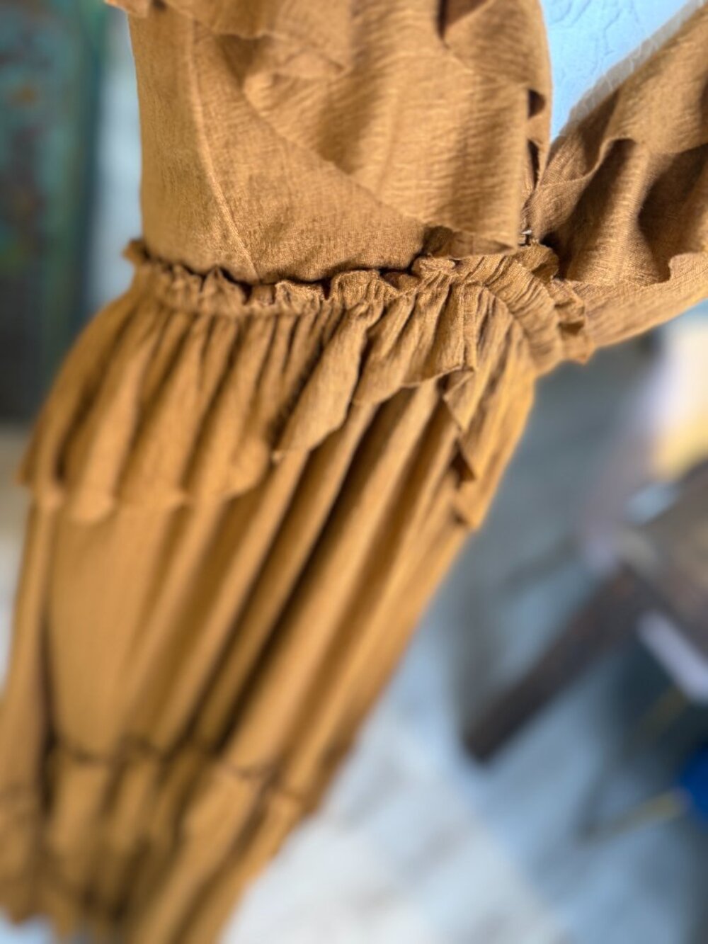 Free People Ruffle Halter Maxi Dress - NWT - S - Picture 3 of 7
